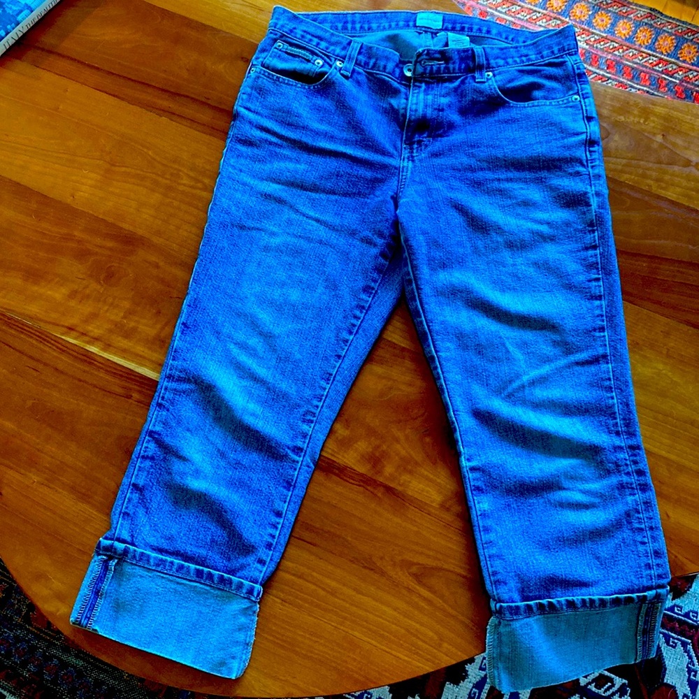 CK denim crop pants